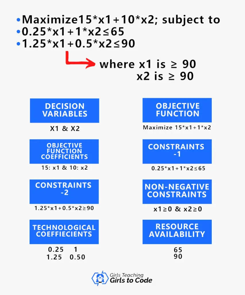 Linear programming constraints examples